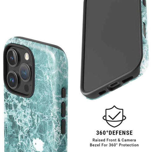 Crushed Turquoise iPhone 16 Pro Max Magsafe Impact Case