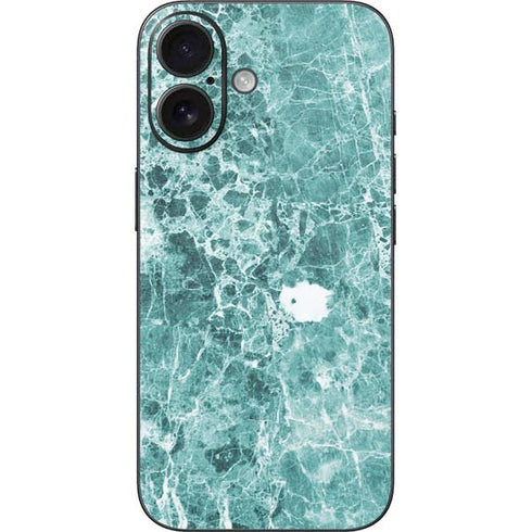 Crushed Turquoise iPhone 16 Skin