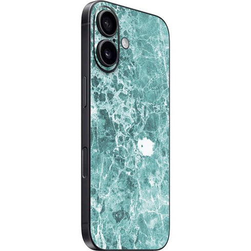 Crushed Turquoise iPhone 16 Skin