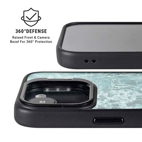 Crushed Turquoise iPhone 16e Kickstand Case