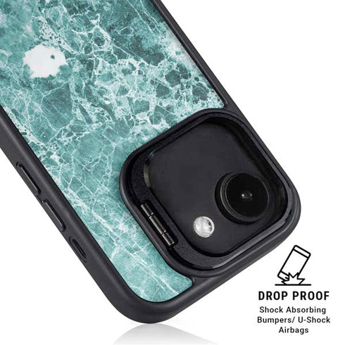 Crushed Turquoise iPhone 16e Kickstand Case