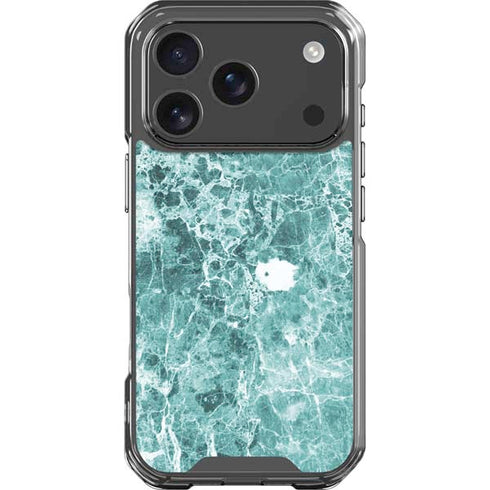 Crushed Turquoise iPhone 18 Pro Clear Case
