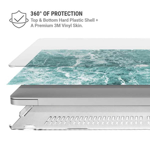 Crushed Turquoise MacBook Pro 13in (2020) Case plus Skin