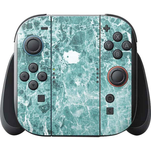 Crushed Turquoise Nintendo Switch 2 (2025) with Joy-Con Skin