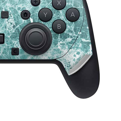 Crushed Turquoise Nintendo Switch 2 (2025) Pro Controller Skin