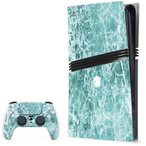 Crushed Turquoise PS5 Pro Bundle Skin