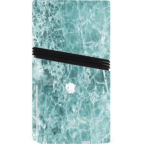 Crushed Turquoise PS5 Pro Disk Bundle Skin