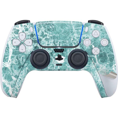 Crushed Turquoise PS5 Pro Disk Bundle Skin