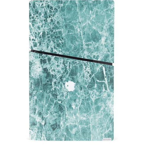 Crushed Turquoise PS5 Slim Digital Edition Console Skin