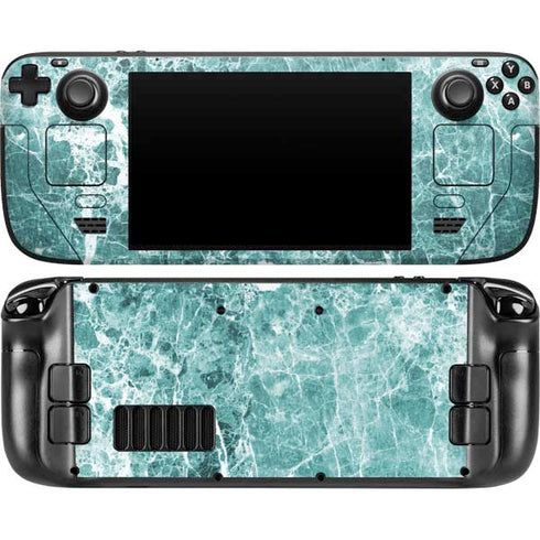 Crushed Turquoise Steam Deck Handheld Gaming Computer OLED Skin