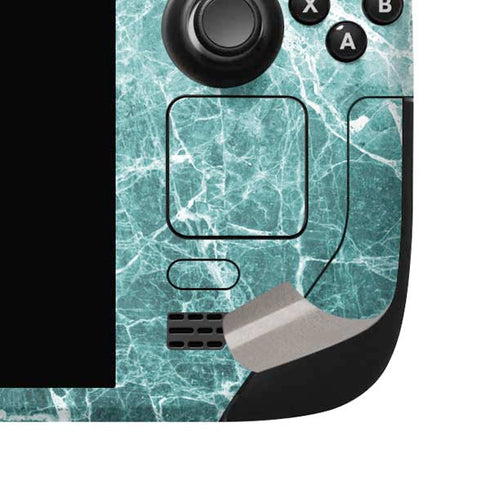 Crushed Turquoise Steam Deck Handheld Gaming Computer OLED Skin