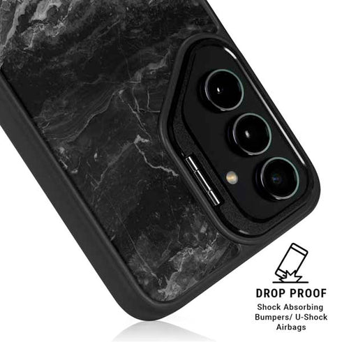 Crystal Black Galaxy S25 Kickstand Case