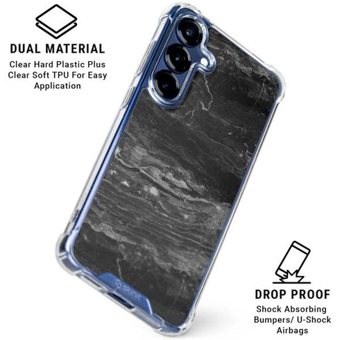 Crystal Black Galaxy S25 Plus Clear Case