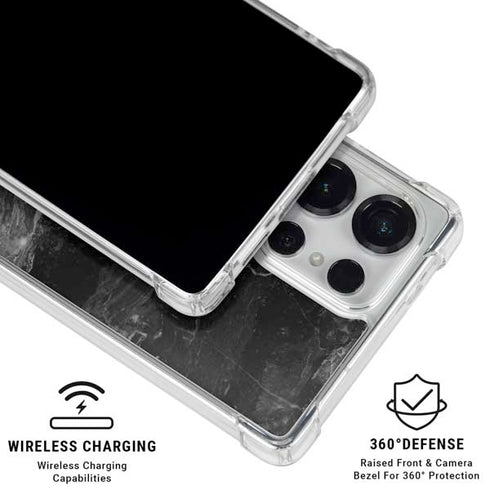 Crystal Black Galaxy S25 Ultra Clear Case
