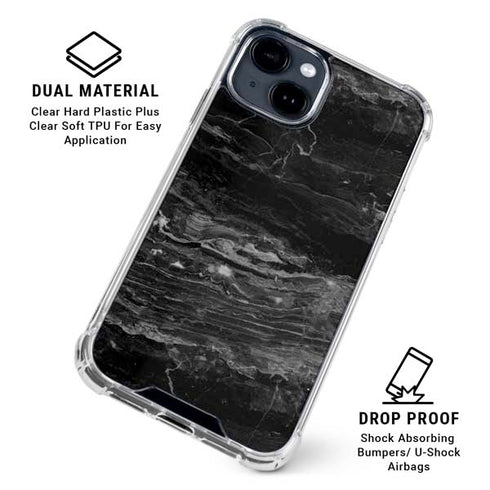 Crystal Black iPhone 15 Clear Case