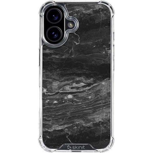 Crystal Black iPhone 16 Plus Clear Case