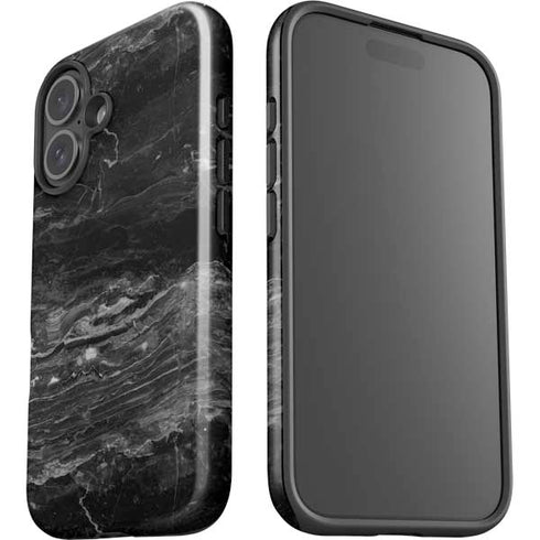 Crystal Black iPhone 16 Plus Impact Case