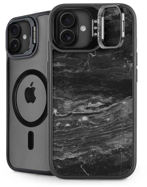 Crystal Black iPhone 16 Plus Kickstand Case
