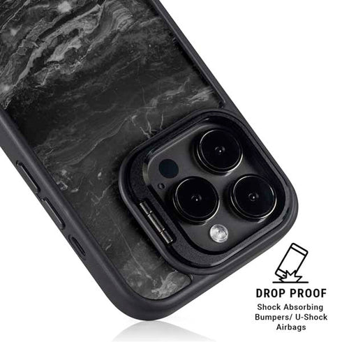 Crystal Black iPhone 16 Pro Max Kickstand Case