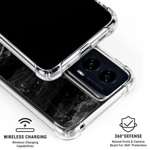 Crystal Black Moto G Power 5G (2024) Clear Case