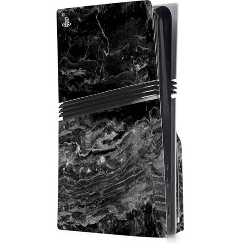 Crystal Black PS5 Pro Disk Console Skin