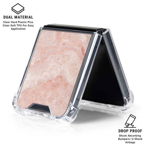 Crystal Pink Galaxy Z Flip6 Clear Case