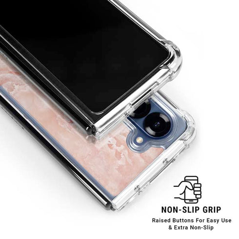 Crystal Pink Galaxy Z Fold6 Clear Case
