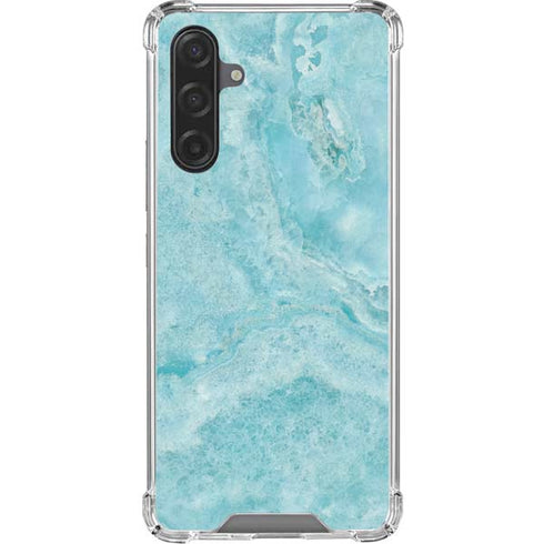 Crystal Turquoise Galaxy A17 Clear Case