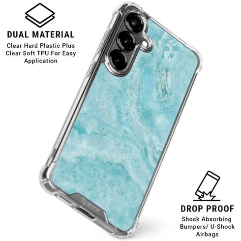 Crystal Turquoise Galaxy S26 Clear Case