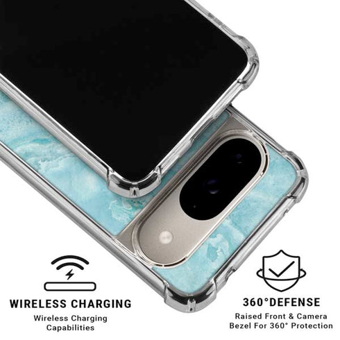 Crystal Turquoise Google Pixel 10 Clear Case