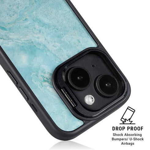 Crystal Turquoise iPhone 14 Plus Kickstand Case