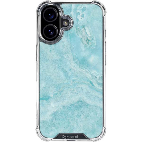 Crystal Turquoise iPhone 16 Clear Case