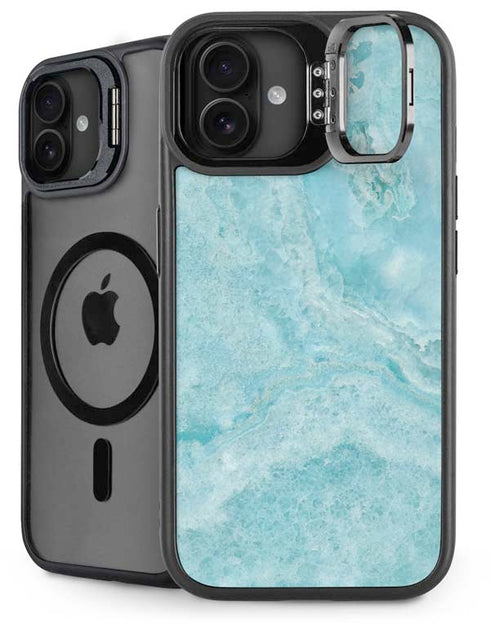 Crystal Turquoise iPhone 16 Plus Kickstand Case
