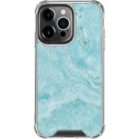 Crystal Turquoise iPhone 16 Pro Max Clear Case