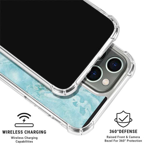 Crystal Turquoise iPhone 16 Pro Max Clear Case
