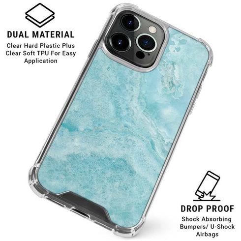Crystal Turquoise iPhone 16 Pro Max Clear Case