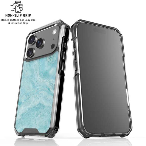 Crystal Turquoise iPhone 17 Pro Max Clear Case