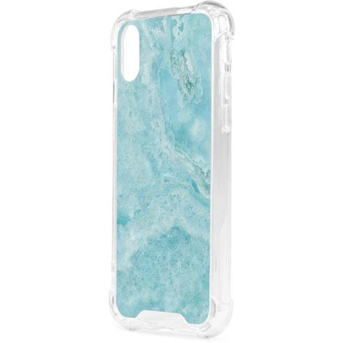 Crystal Turquoise iPhone XS Clear Case