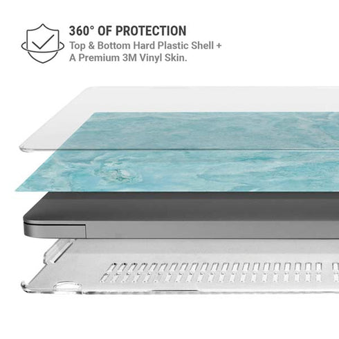 Crystal Turquoise MacBook Pro 14in (2021-24) Case plus Skin