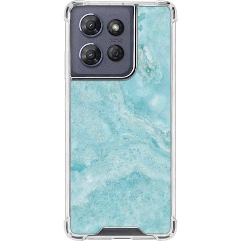 Crystal Turquoise Moto G 5G (2025) Clear Case