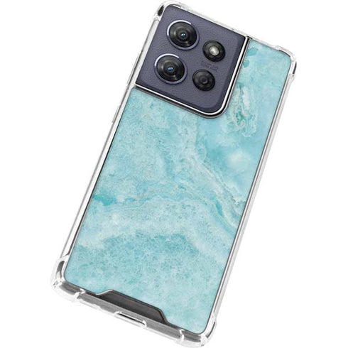 Crystal Turquoise Moto G 5G (2025) Clear Case