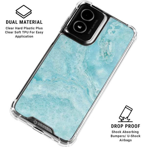 Crystal Turquoise Moto G Power 5G (2024) Clear Case