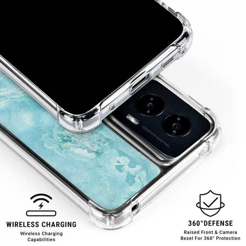 Crystal Turquoise Moto G Power 5G (2024) Clear Case