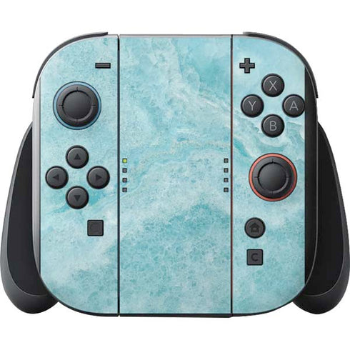 Crystal Turquoise Nintendo Switch 2 (2025) with Joy-Con Skin
