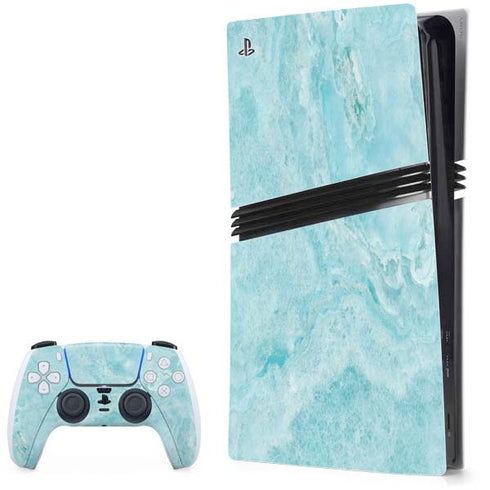 Crystal Turquoise PlayStation PS5 Skins