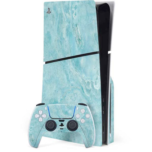 Crystal Turquoise PlayStation PS5 Skins