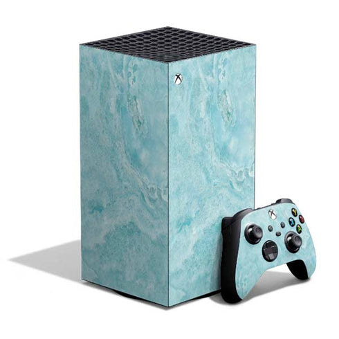 Crystal Turquoise XBox Series X Digital Edition Bundle Skin