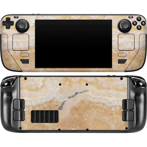 Crystal Vanilla Steam Deck Handheld Gaming Computer OLED Skin