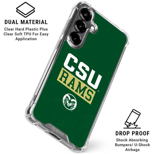 Colorado State University CSU Rams Galaxy S26 Plus Clear Case