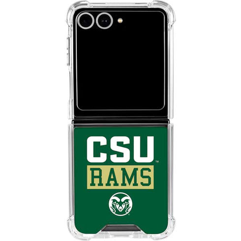Colorado State University CSU Rams Galaxy Z Flip7 Clear Case